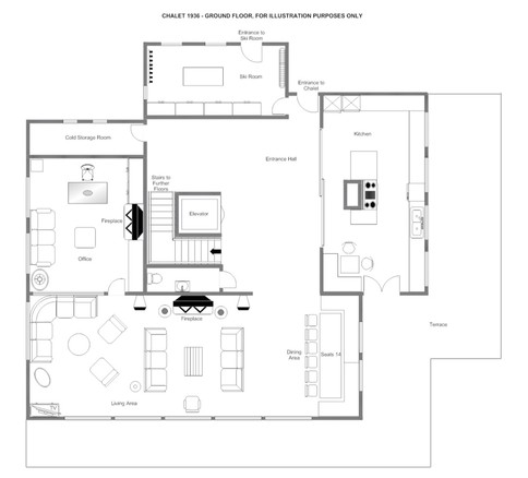 Chalet 1936 Verbier Floor Plan 1